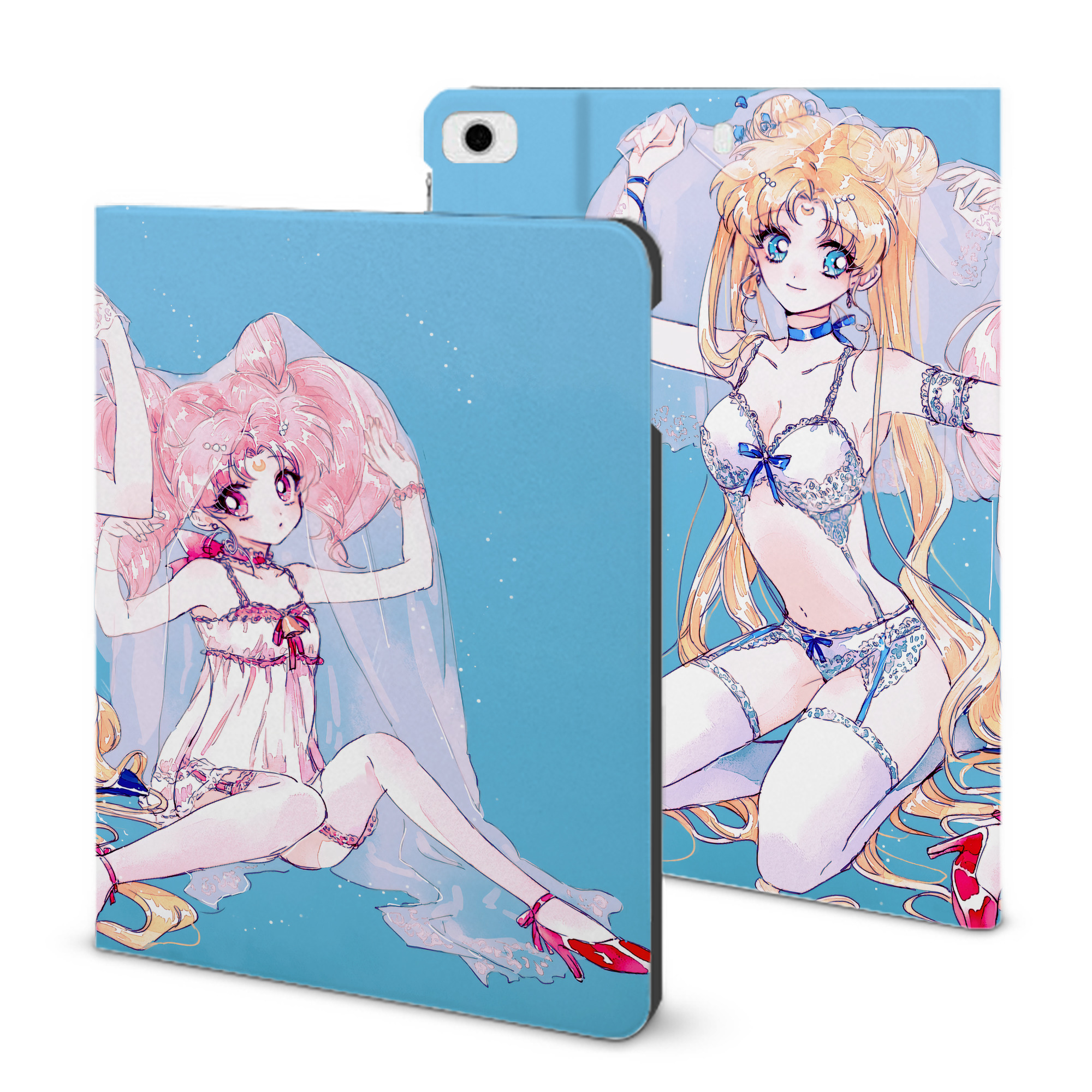 （画像用） 美少女戦士セーラームーン Sailor Moon IPad ケース ブック型 PUレザー TPU 耐衝撃 軽量 薄型 ペン収納なし 全面保護 IPad 各モデル対応